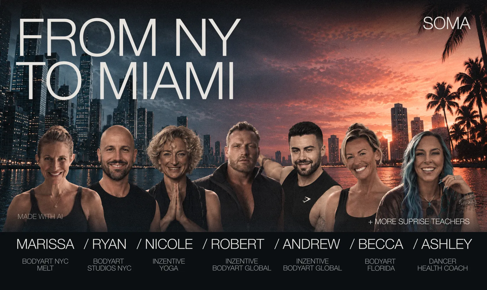 FROM NEW YORK TO MIAMI · TWO CITIES. ONE EXPERIENCE.